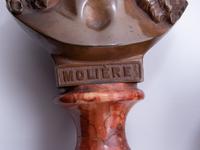 Seven Continental Bronze and Cast Metal Diminutive Busts