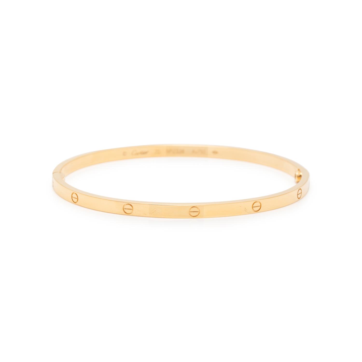 CARTIER, YELLOW GOLD 'LOVE' BRACELET
