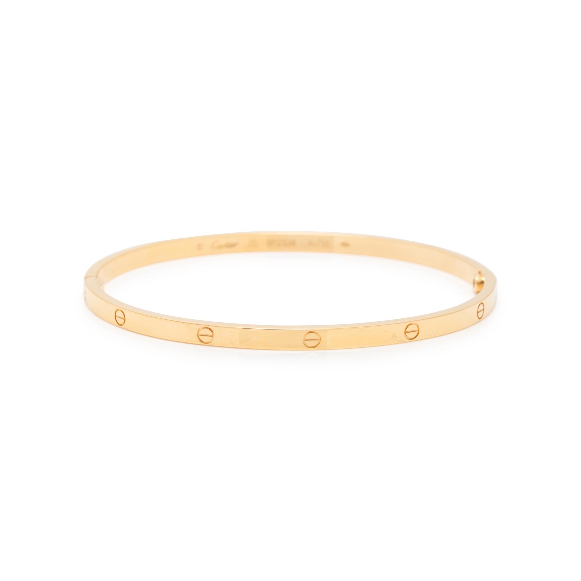 CARTIER, YELLOW GOLD 'LOVE' BRACELET