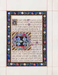 [ILLUMINATION]. STRACEY, Charlotte, calligrapher. Cover title: Illuminations. Executed by Charlotte, Lady Stracey, Rackheath, 1853.