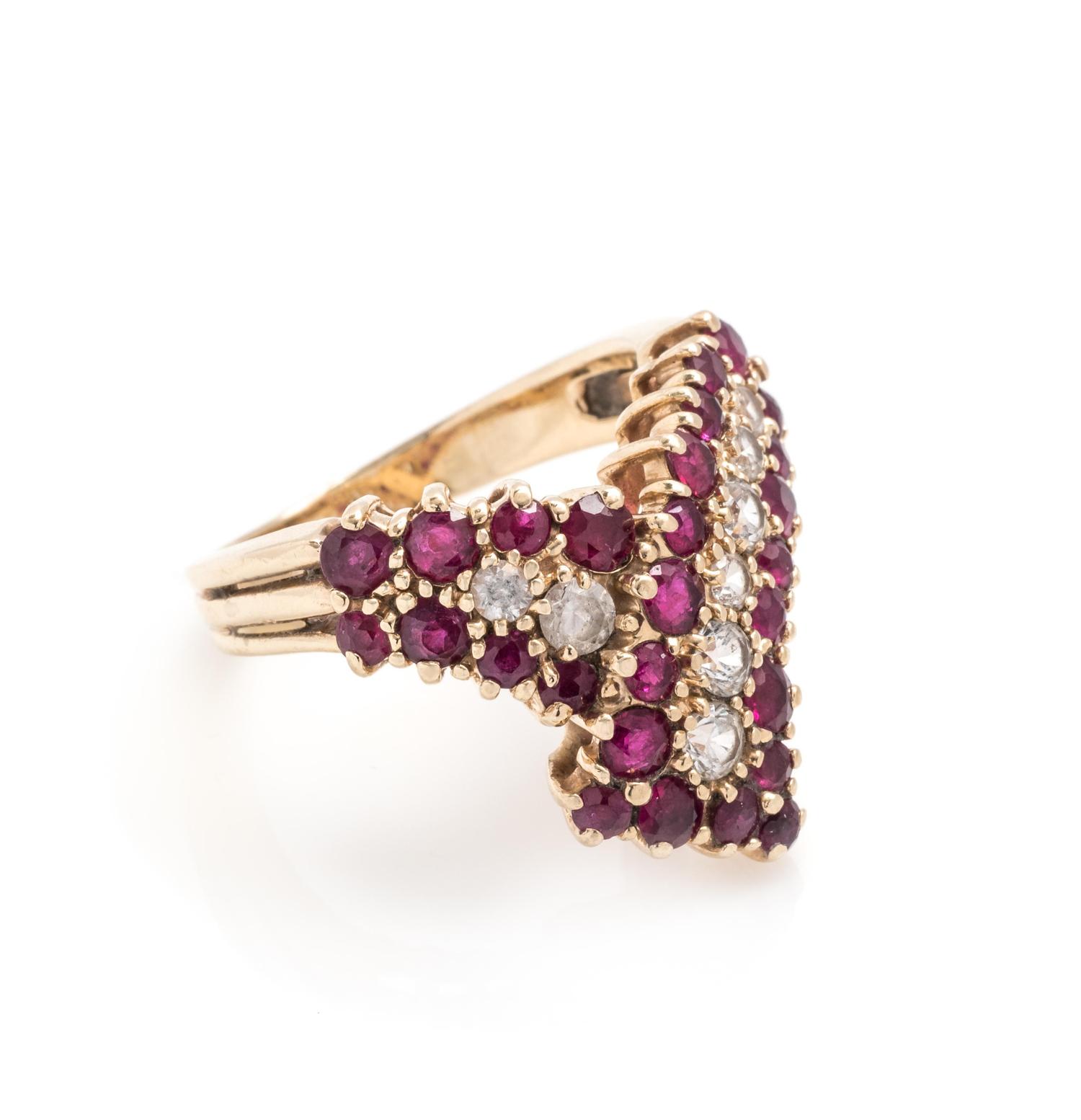 RUBY AND DIAMOND RING