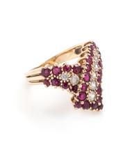 RUBY AND DIAMOND RING