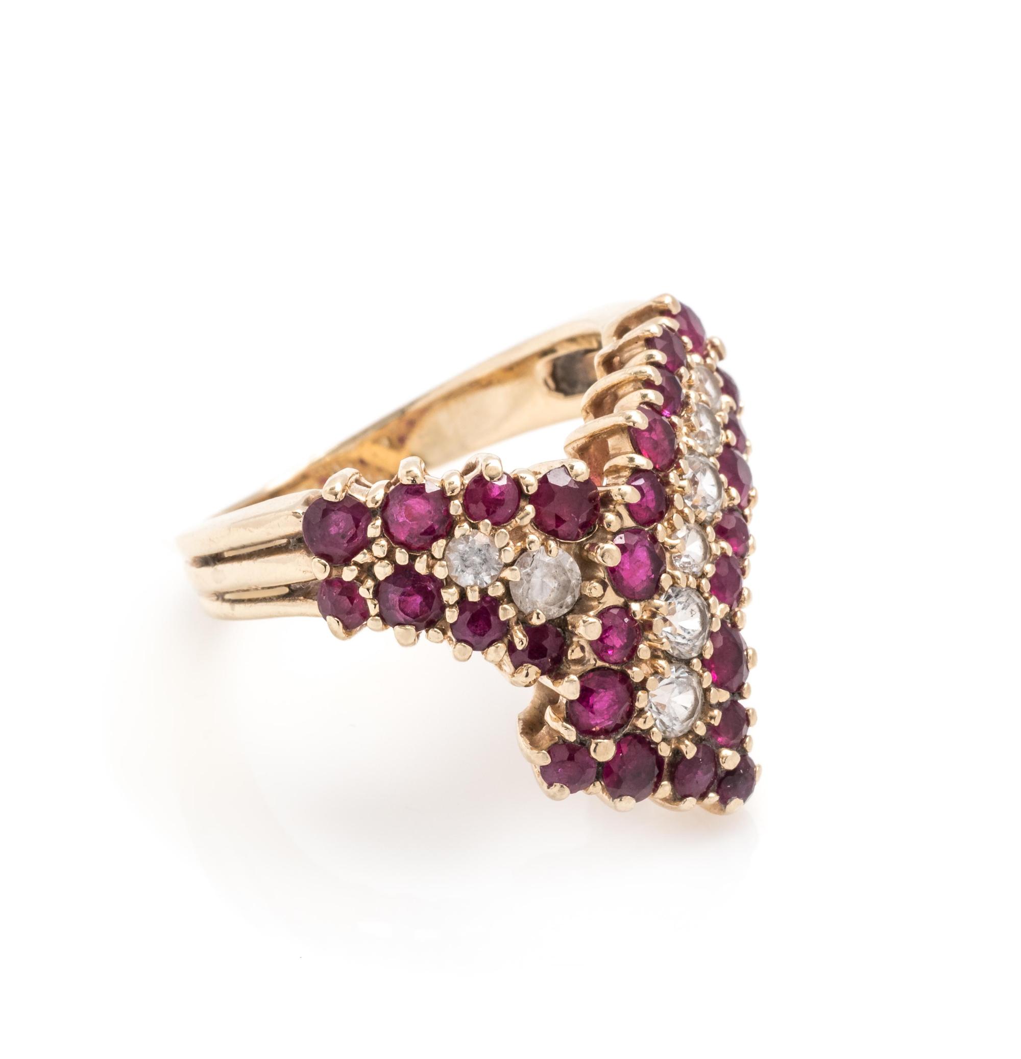 RUBY AND DIAMOND RING