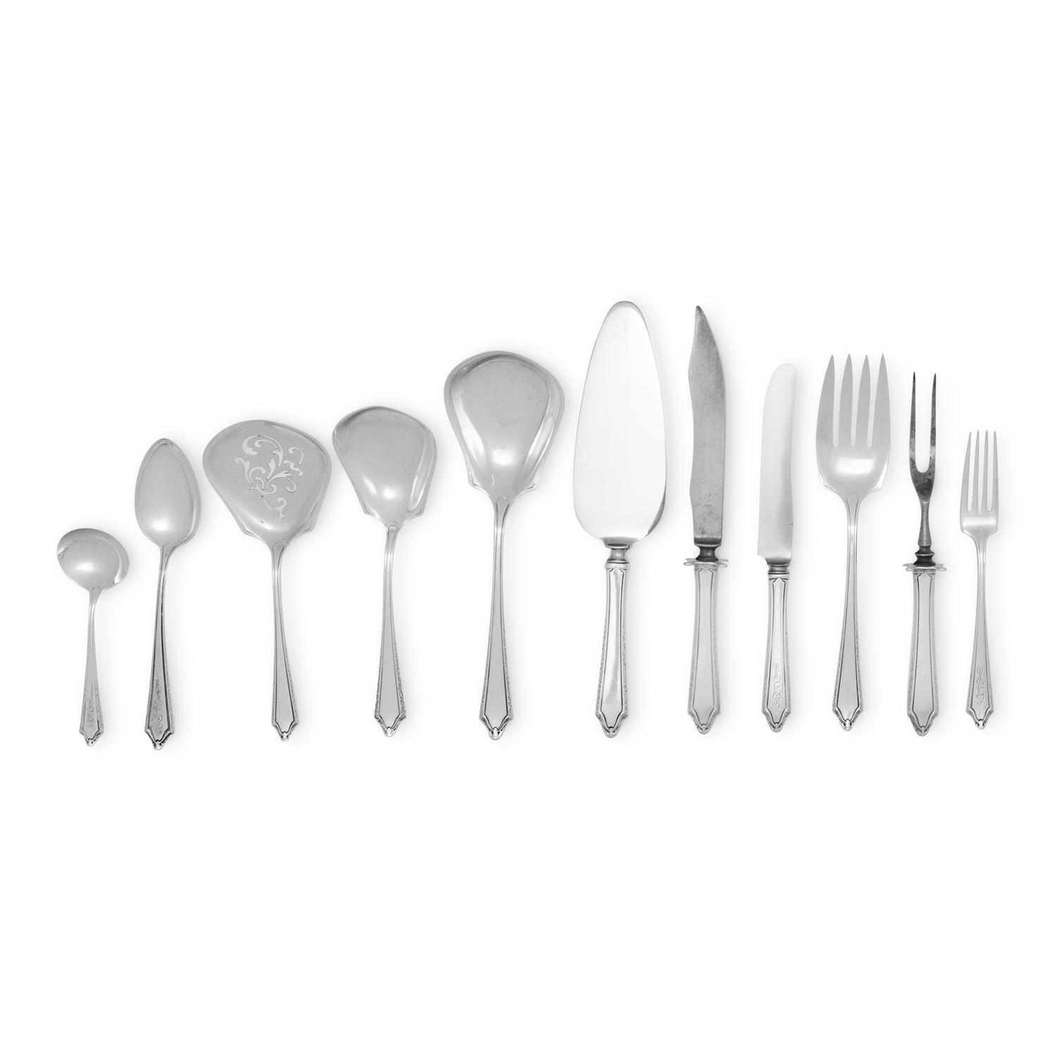 An American Silver Flatware Service