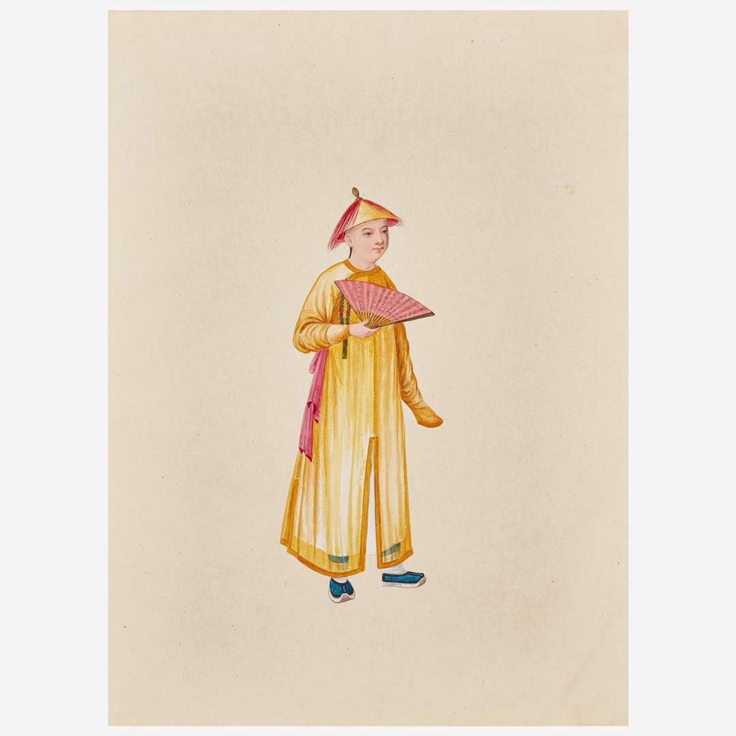 Chinese School 19th century Group of Thirteen Works Depicting Chinese Occupations