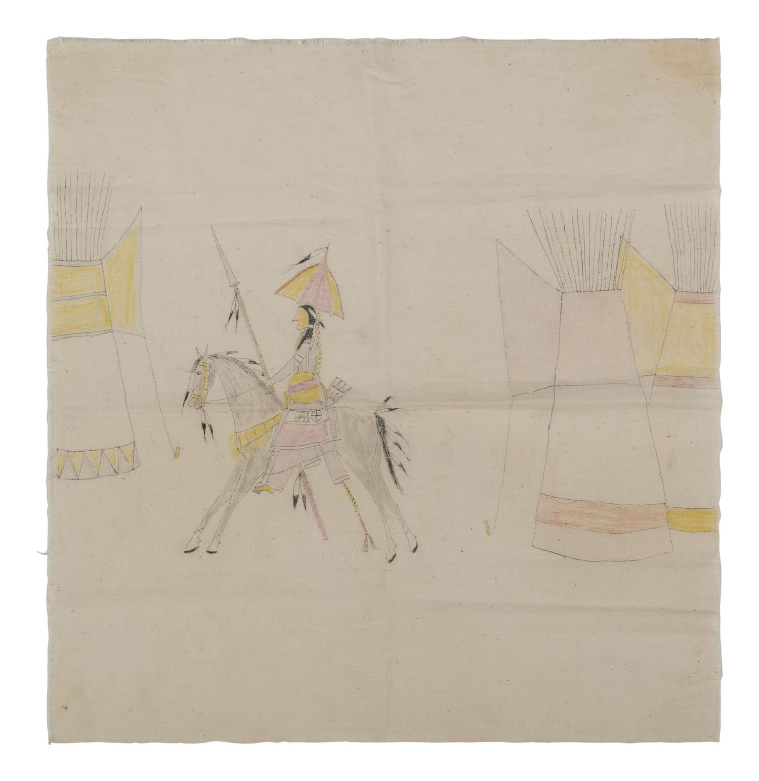 Contemporary Ledger Drawings on Muslin