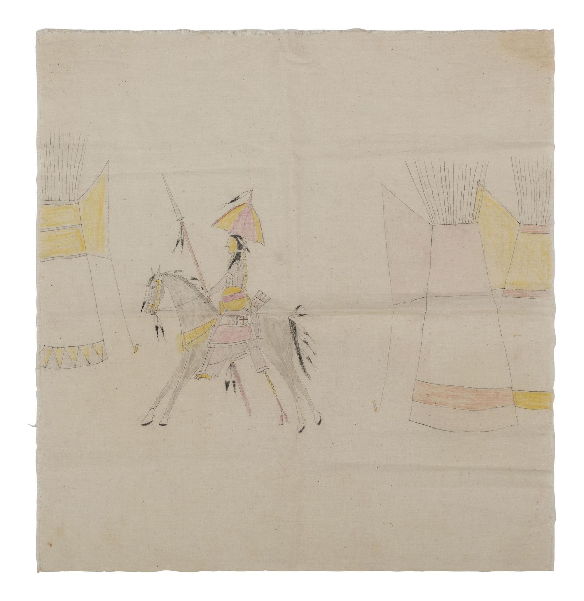 Contemporary Ledger Drawings on Muslin