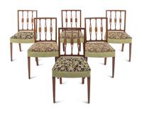 A Set of Six George III Mahogany Dining Chairs