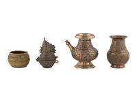 Four Middle Eastern Metal Vessels