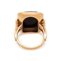 BICOLOR GOLD AND CAMEO RING