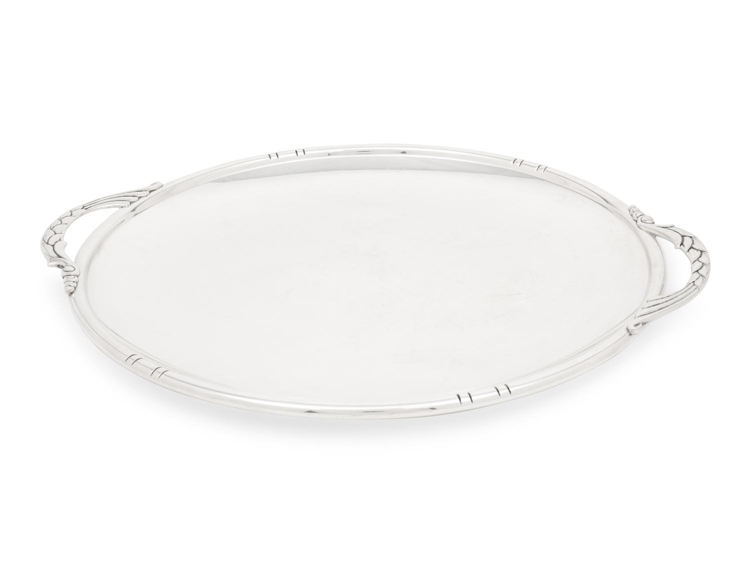 A Randahl Arts and Crafts Silver Serving Tray