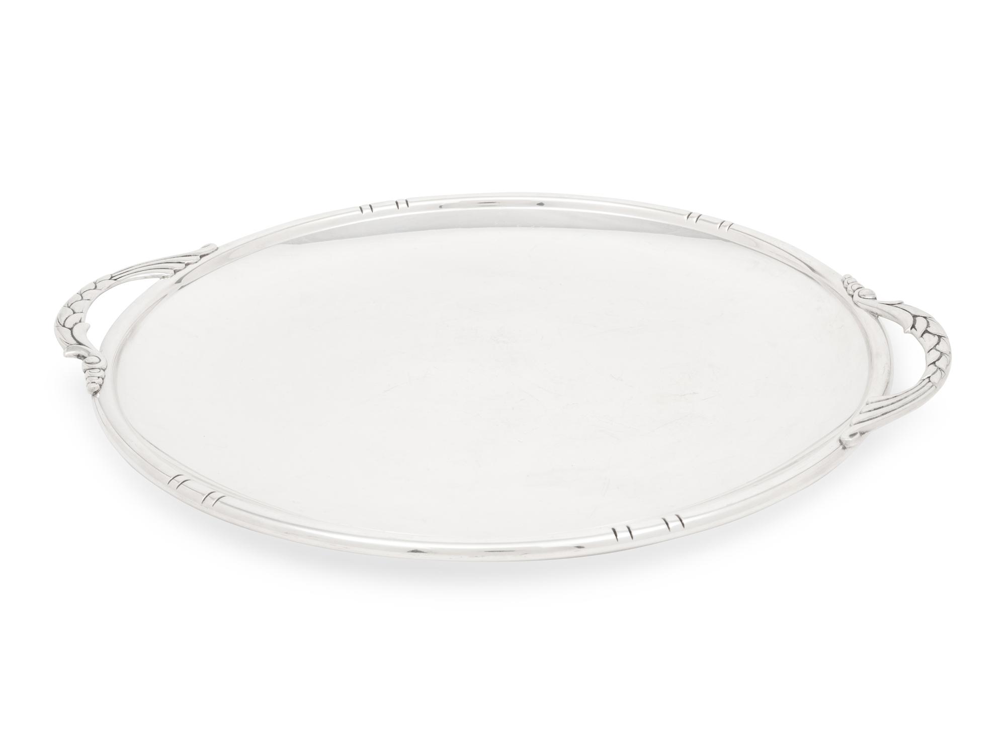 A Randahl Arts and Crafts Silver Serving Tray