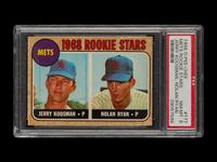 A 1968 O-Pee-Chee OPC Nolan Ryan Rookie Baseball Card No. 177 (PSA 8 NM-MT; POP 13 - NONE HIGHER)
