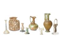 Eight Roman and Islamic Glass Vessels