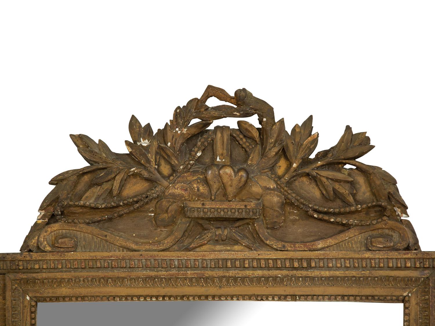 A Louis XIV Giltwood Mirror
