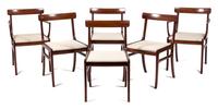 A Set of Six Rungstedlund Dining Chairs, Ole Wanscher for P. Jeppesen Height 31 inches.