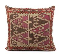 A Set of Six Kilim Upholstered Pillows