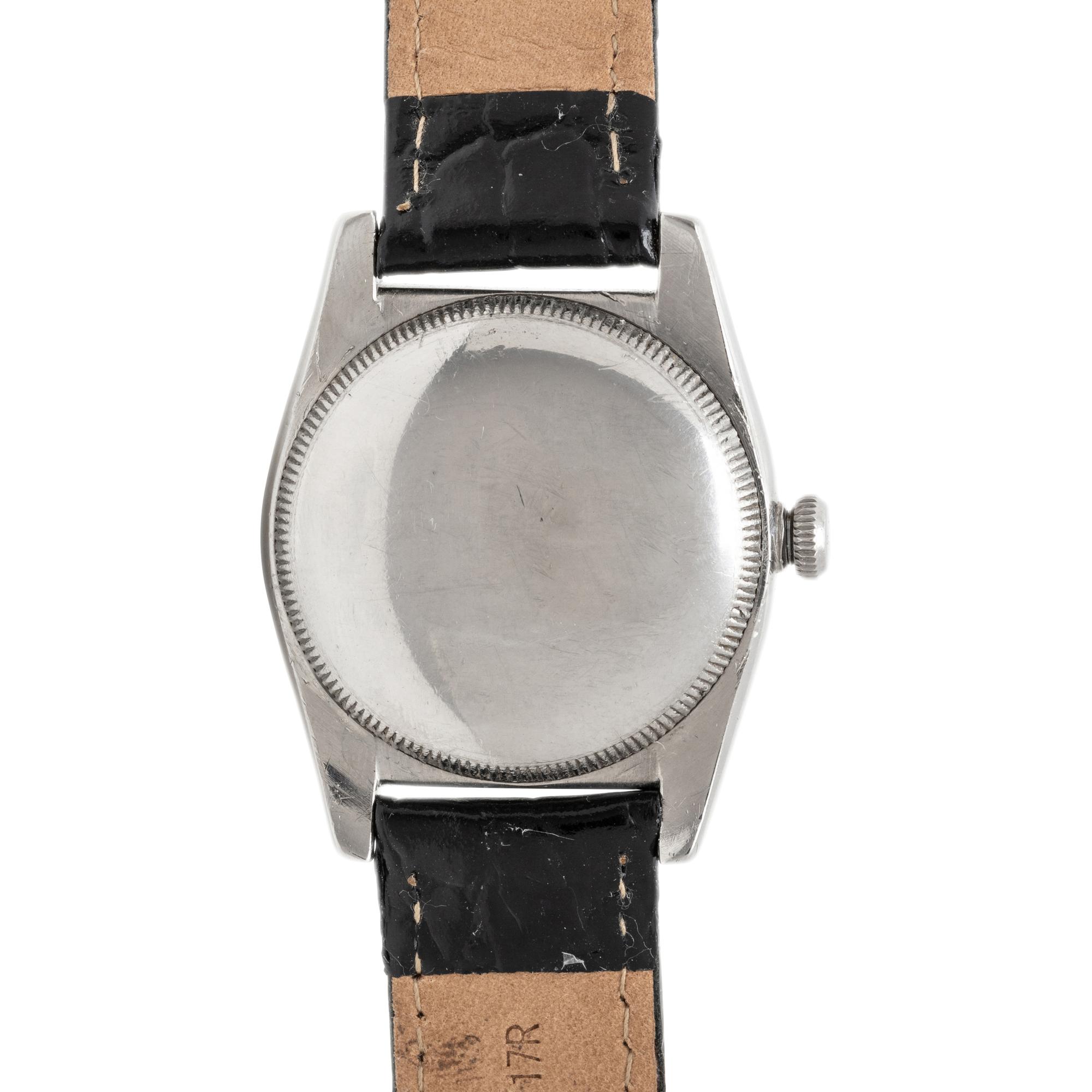 ROLEX, REF. 5011 STAINLESS STEEL AND ROSE GOLD 'OYSTER PERPETUAL BUBBLEBACK' WATCH