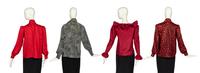 Four Yves Saint Laurent Rive Gauche Tops, 1980-90s
