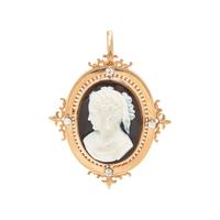 COLLECTION OF HARDSTONE CAMEO JEWELRY