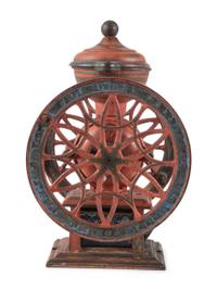 A Lane Brothers No. 12 Swift Double-Wheeled Coffee Grinder