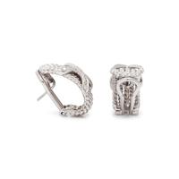 WHITE GOLD AND DIAMOND EARCLIPS