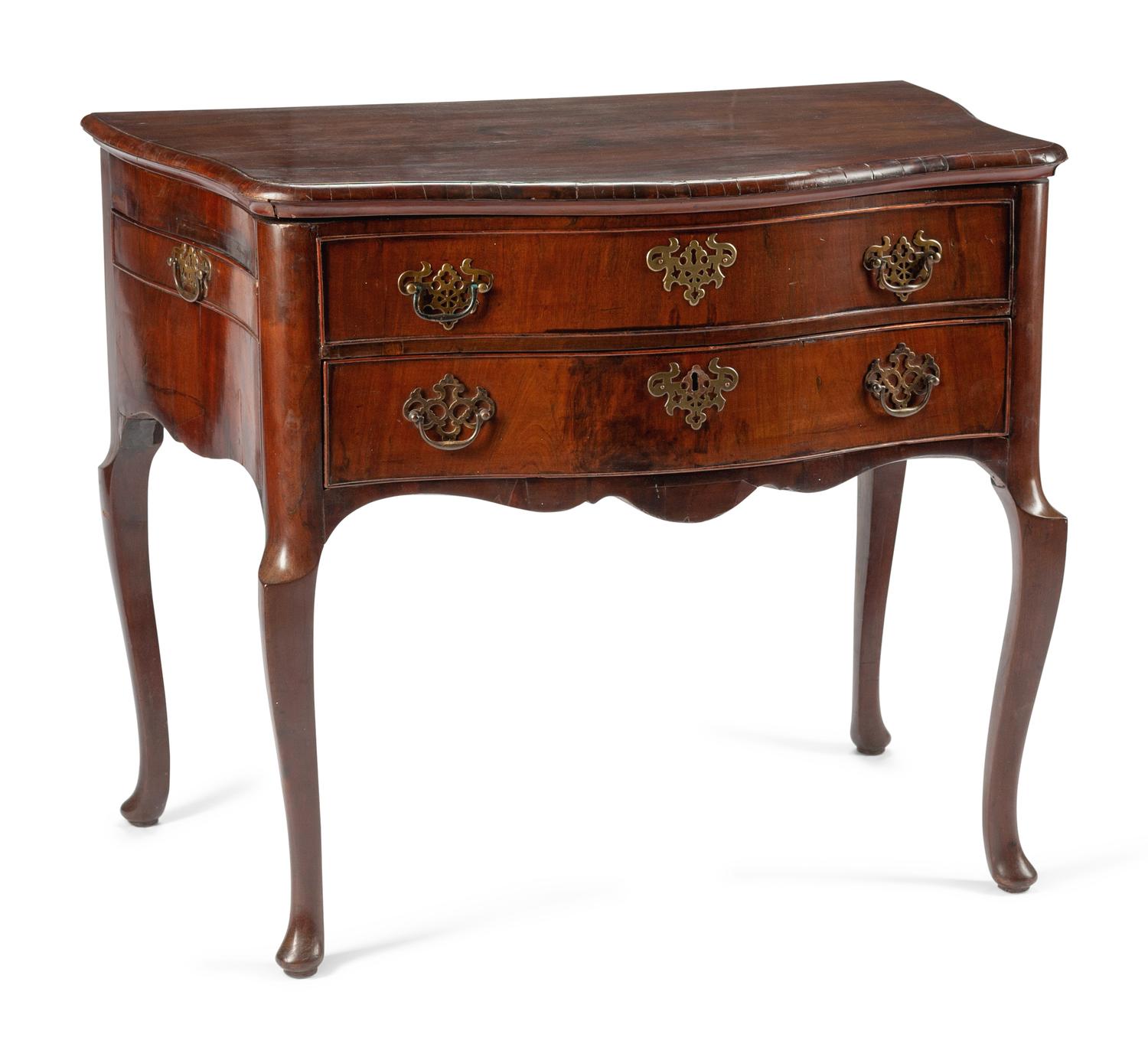 A Dutch Mahogany Lift-Top Commode