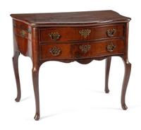 A Dutch Mahogany Lift-Top Commode
