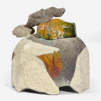 Wayne Higby (American, b. 1943) "Calico Canyon Overlook" Lidded Vessel, USA, 1976