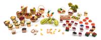 A Collection of Produce Articles Width of widest basket 1 1/2 inches.