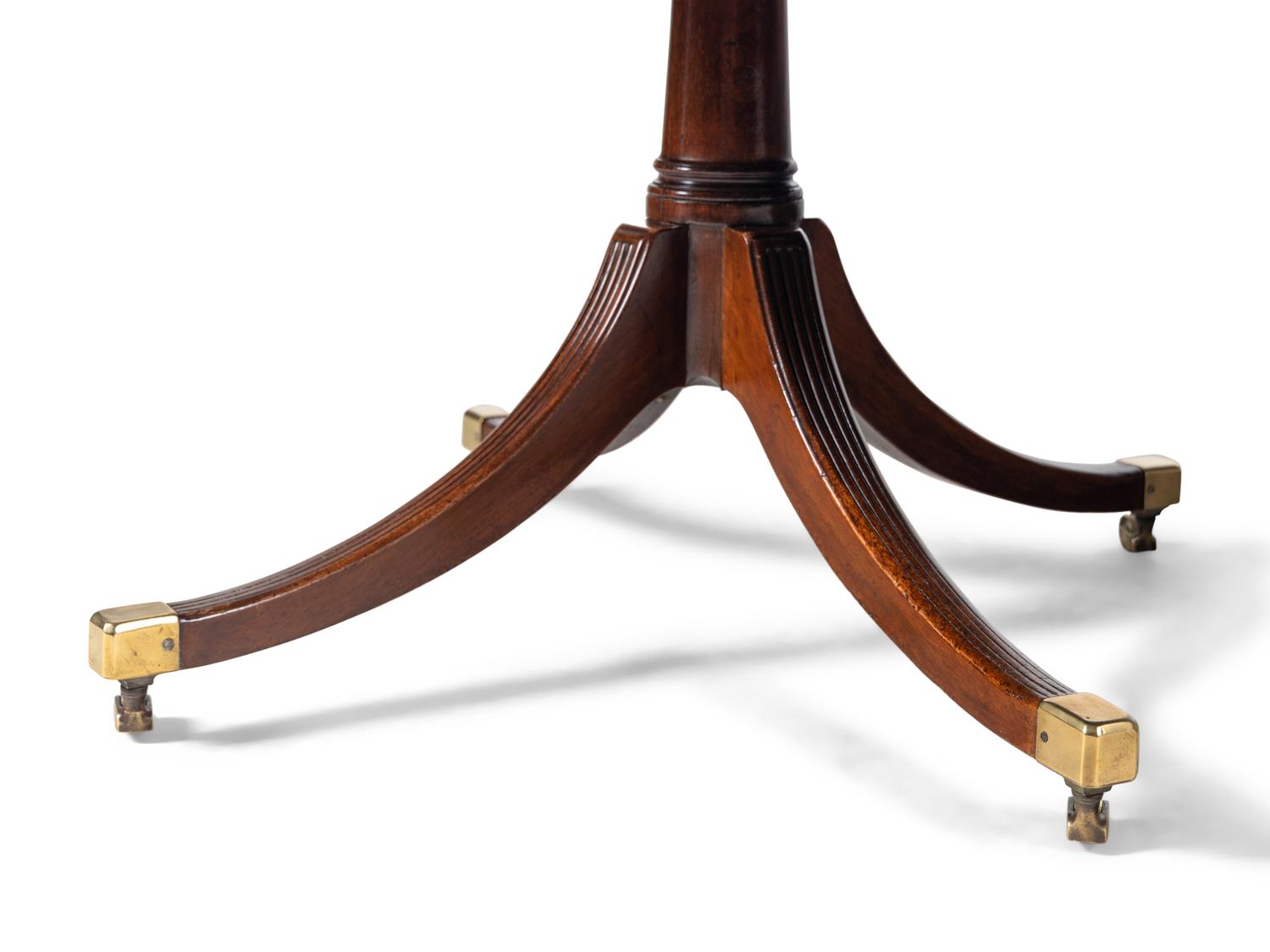 A George III Mahogany Double Pedestal Dining Table