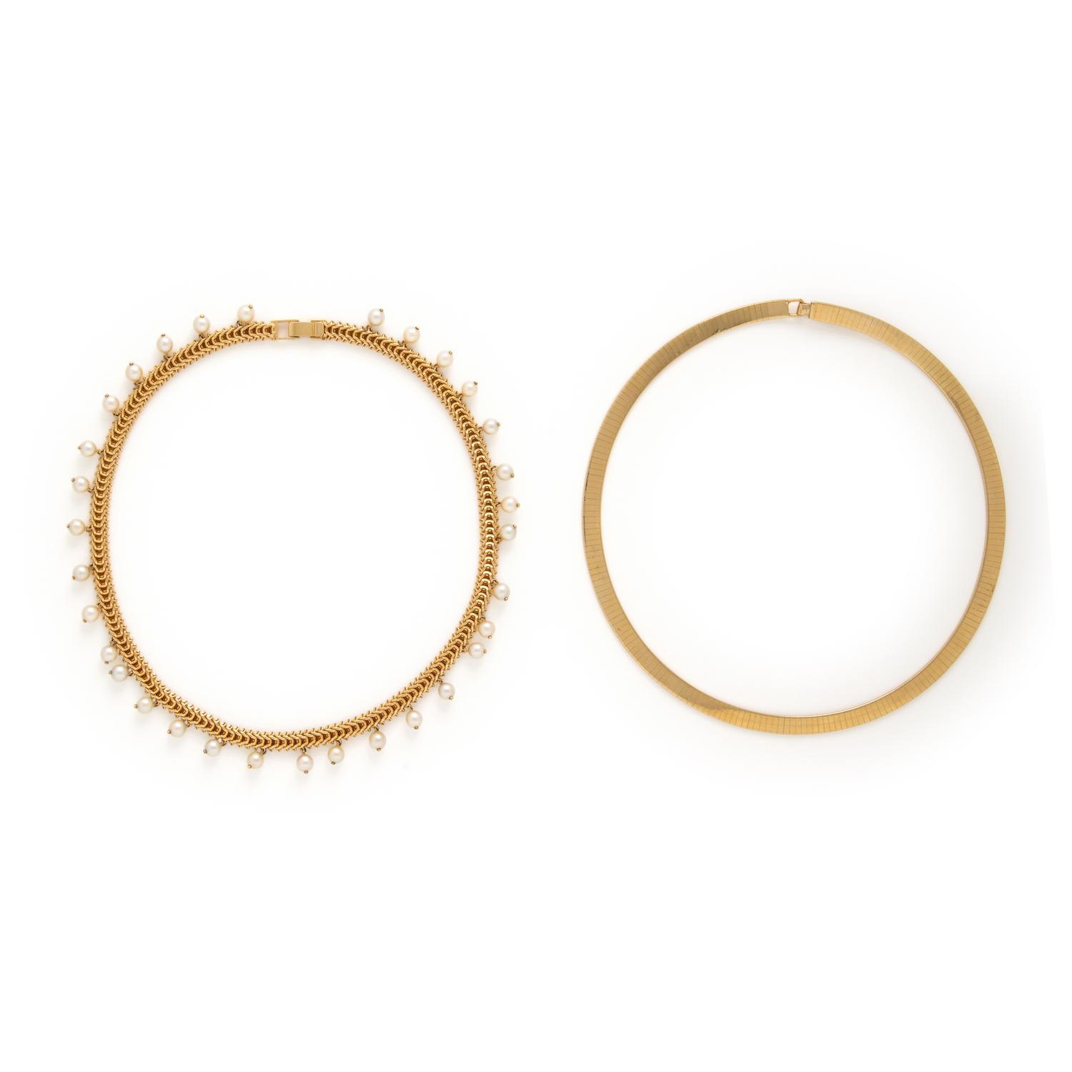 Two Yellow Gold Necklaces