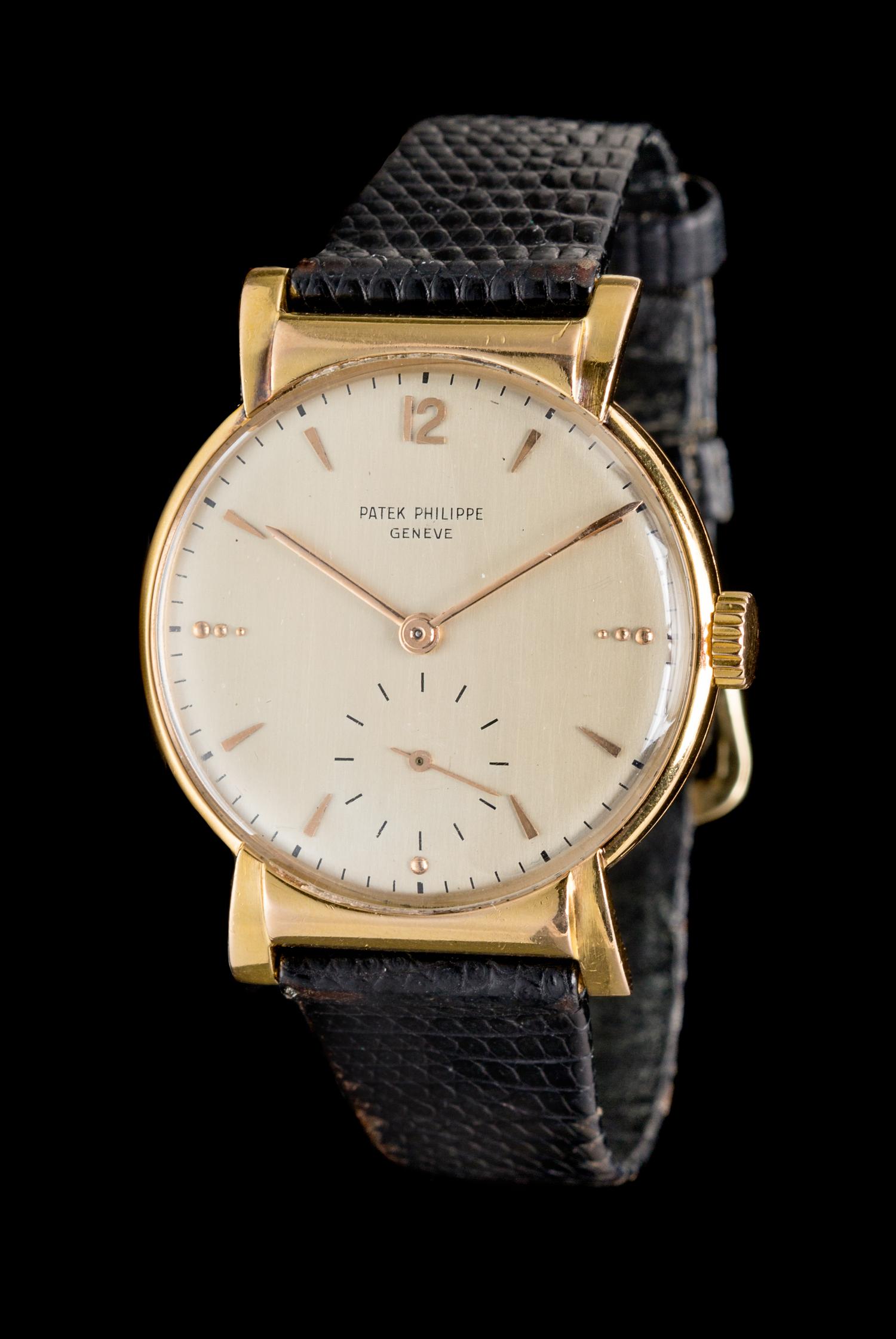 An 18 Karat Yellow Gold Ref. 1584 Wristwatch, Patek Philippe, Circa 1949,