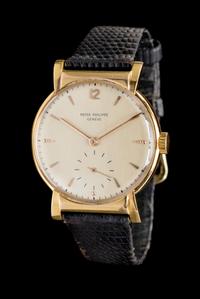 An 18 Karat Yellow Gold Ref. 1584 Wristwatch, Patek Philippe, Circa 1949,