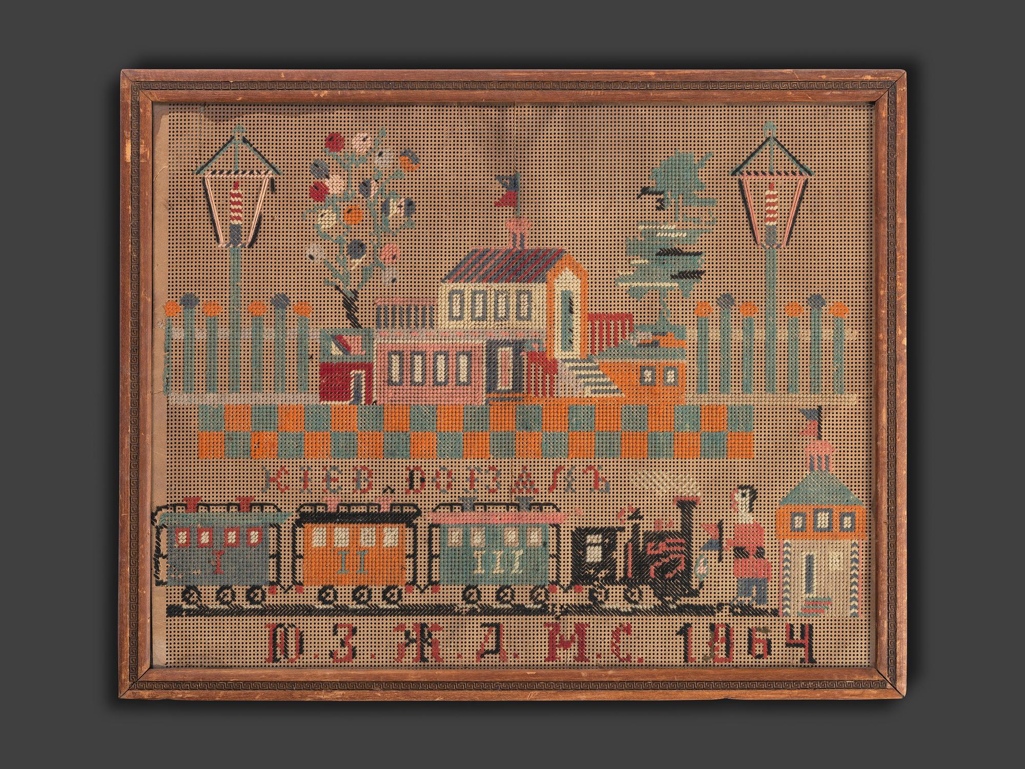 Three American Needlework Pictures