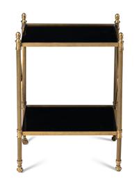 A Neoclassical Style Brass Side Table