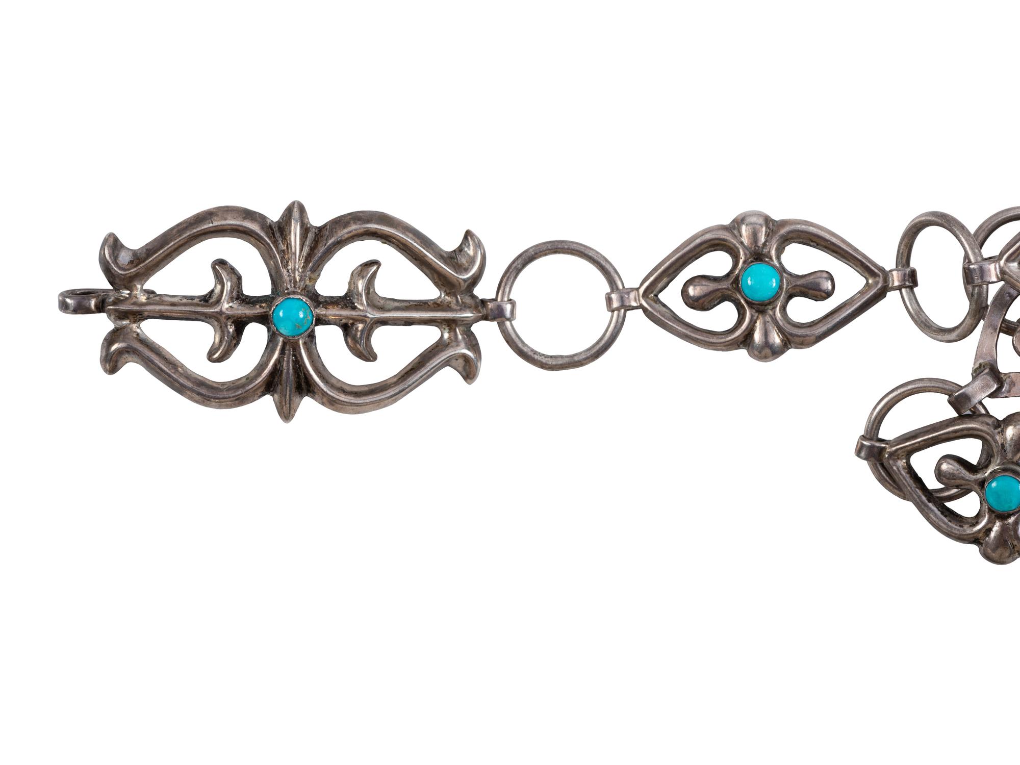 Navajo Silver Link Concha Belts