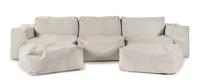 Superoblong Sofa with Two Ottomans Cappellini, Italy