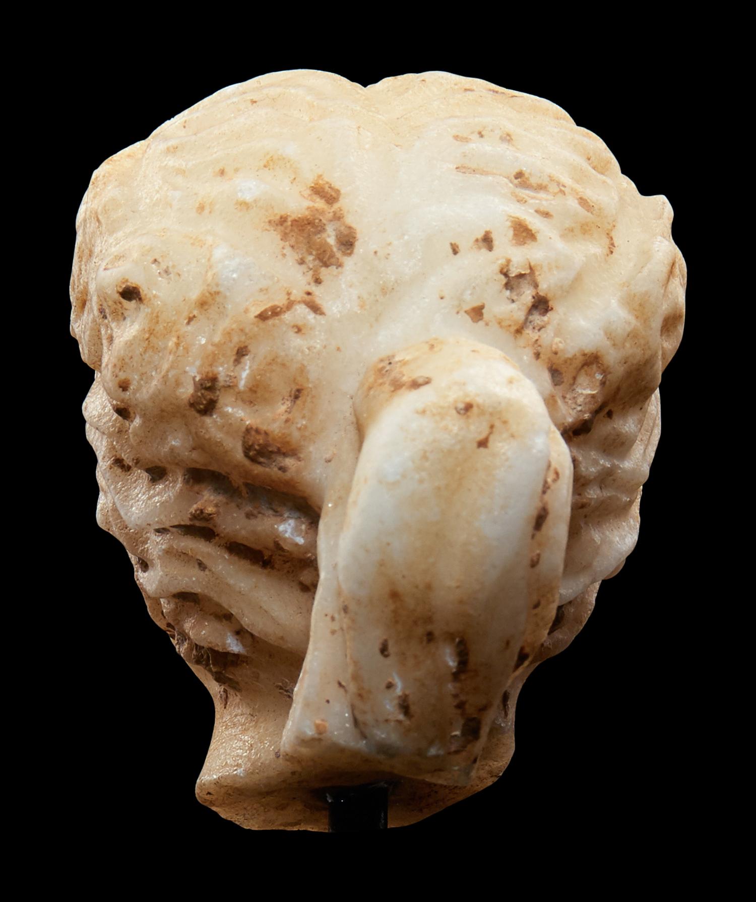 A Roman Marble Head of a Muse, Possibly Flora