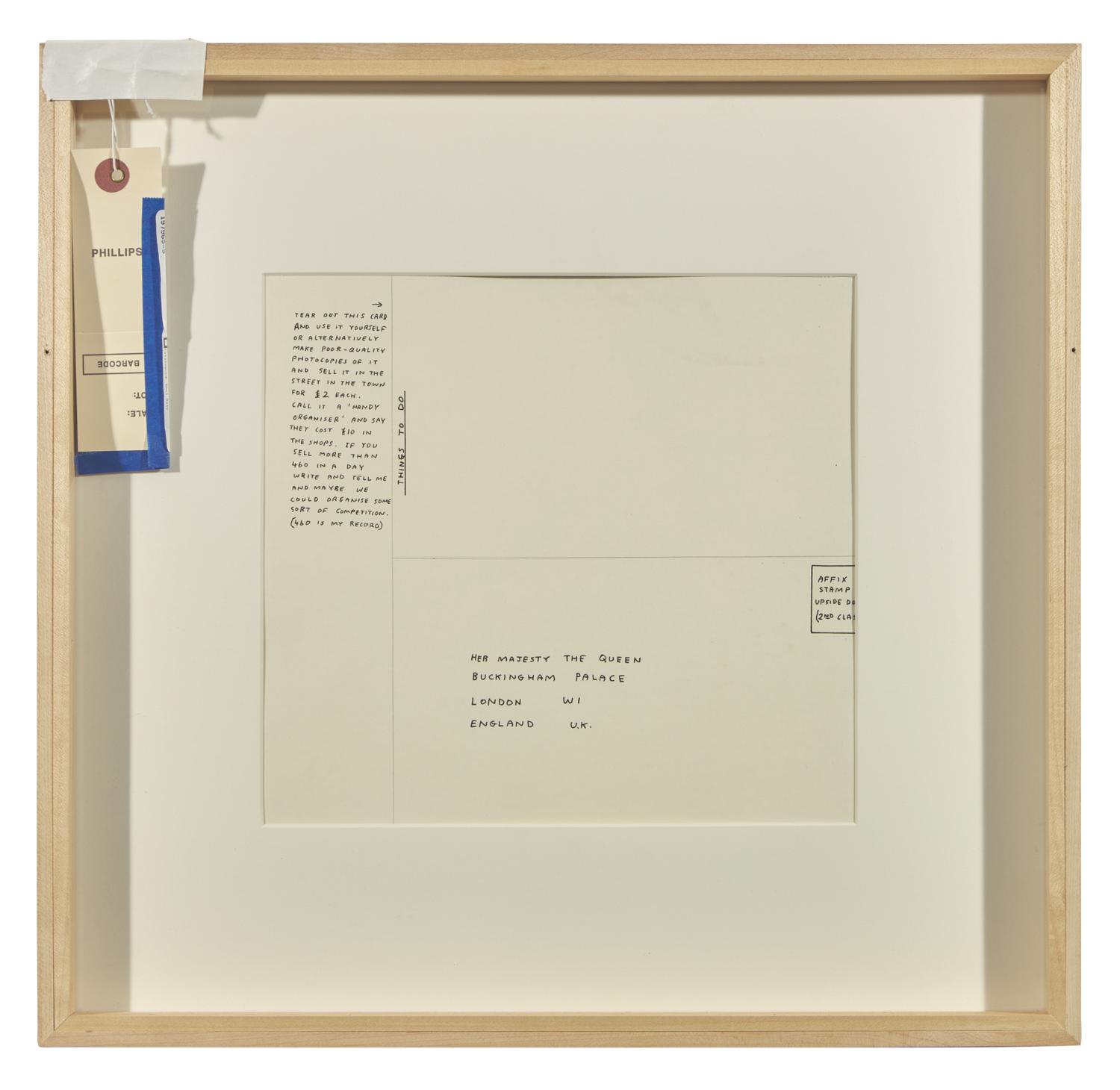 Untitled (Bam!) , 1997, Untitled (Draughtsman takes a shower) , 1997, Untitled (Dear Your Majesty) , 1997-99, Untitled (Trademarks) , 1999, Untitled (Crossword) , 1998 and Untitled , 2003 (a group of 6 works)