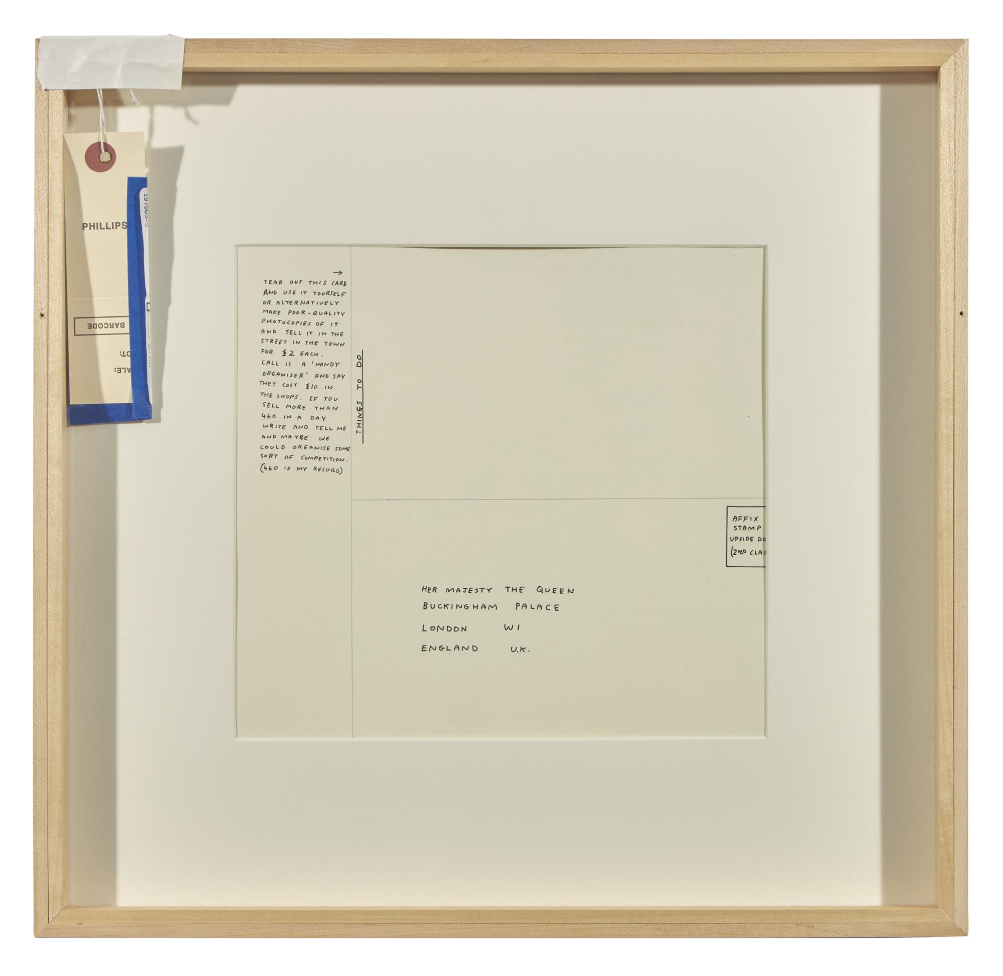 Untitled (Bam!) , 1997, Untitled (Draughtsman takes a shower) , 1997, Untitled (Dear Your Majesty) , 1997-99, Untitled (Trademarks) , 1999, Untitled (Crossword) , 1998 and Untitled , 2003 (a group of 6 works)