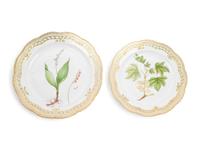 Two Royal Copenhagen Flora Danica Platters