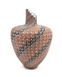 Victoria Garcia (20th Century), Large Acoma Vase Height 22 1/2 inches.