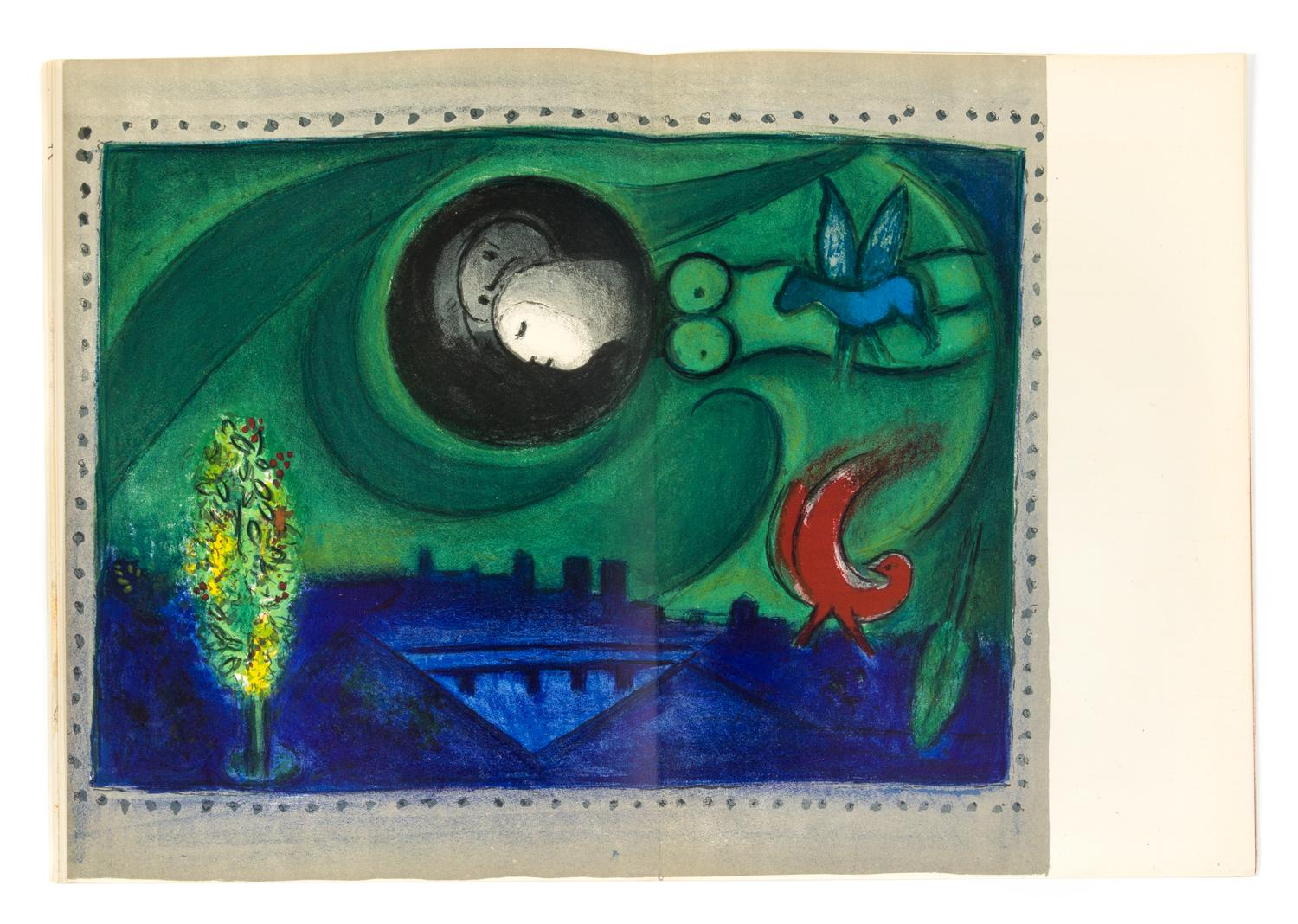 Marc Chagall, (French/Russian, 1887-1985), Derriere le miroir, 66-67-68, 1954