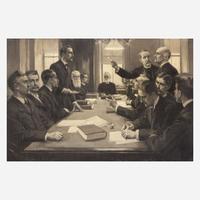 Thure Thulstrup (American, 1848-1930) Boardroom Meeting
