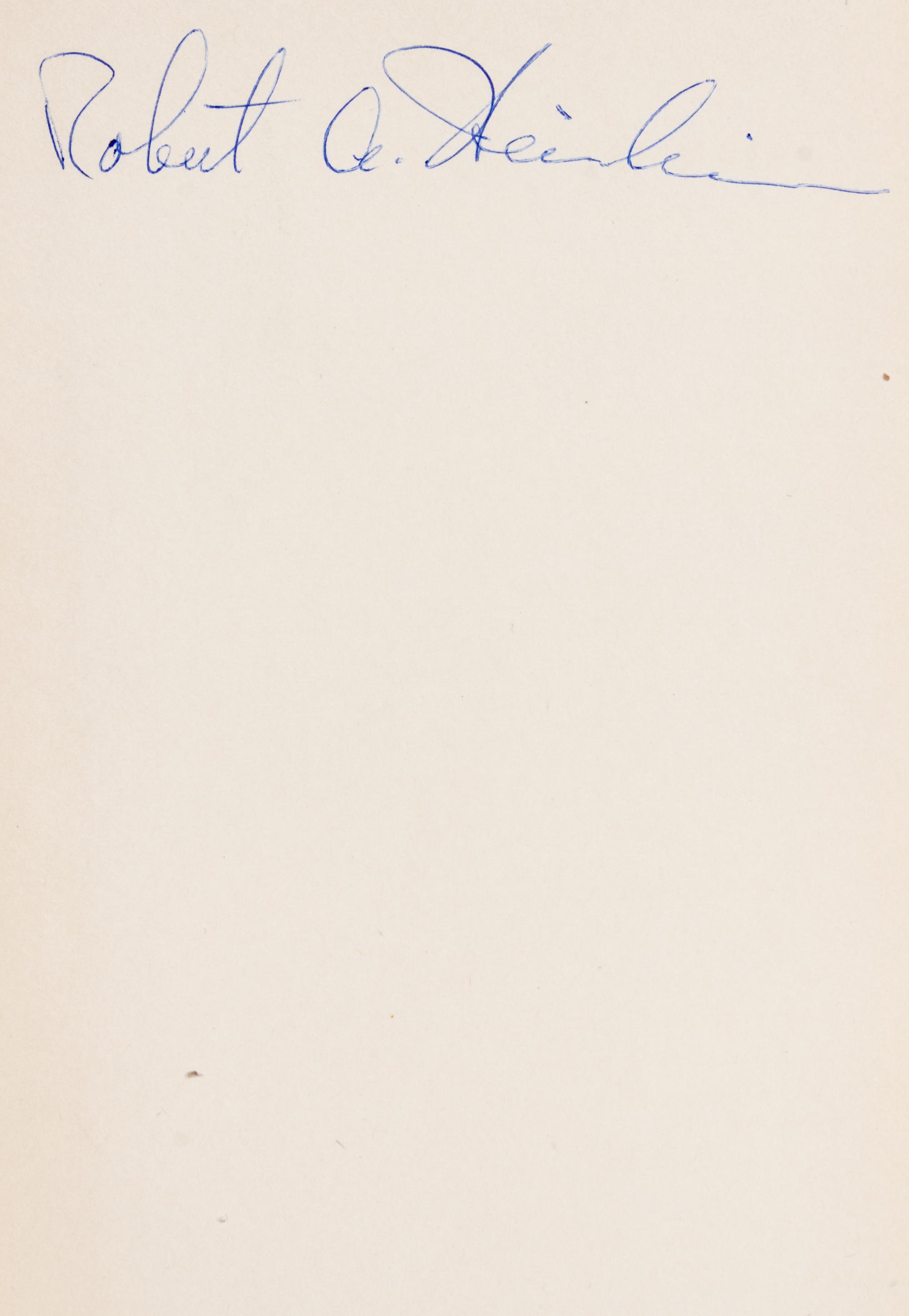 HEINLEIN, ROBERT A. Starman Jones. New York, 1953. Review copy, signed.