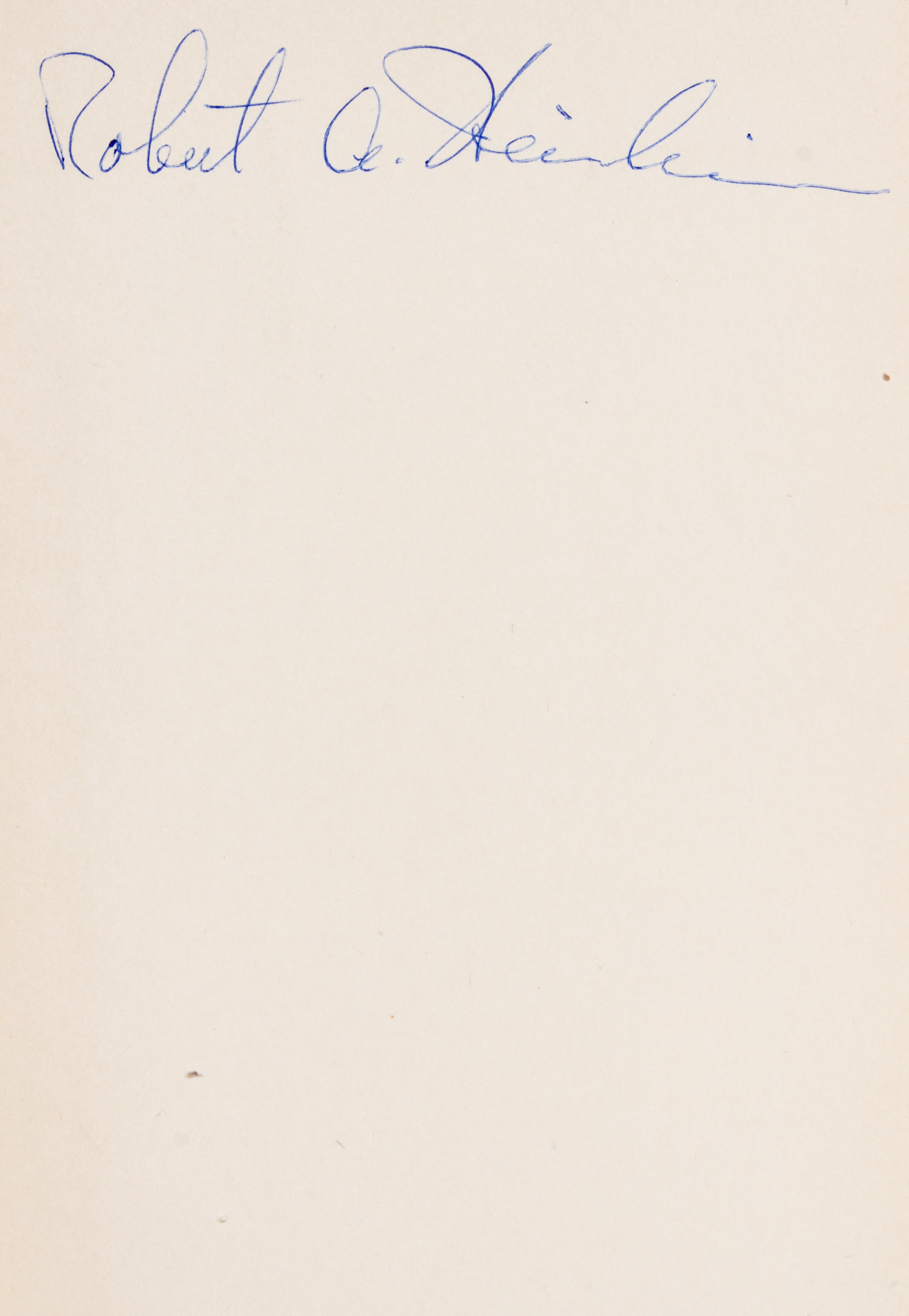 HEINLEIN, ROBERT A. Starman Jones. New York, 1953. Review copy, signed.