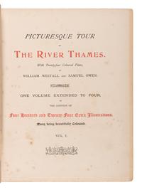 WESTALL, William (1781-1850) and Samuel OWEN (ca 1769-1857). Picturesque Tour of the River Thames. London: R. Ackermann, 1828.