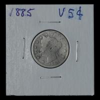 An 1885 Liberty 5c Coin