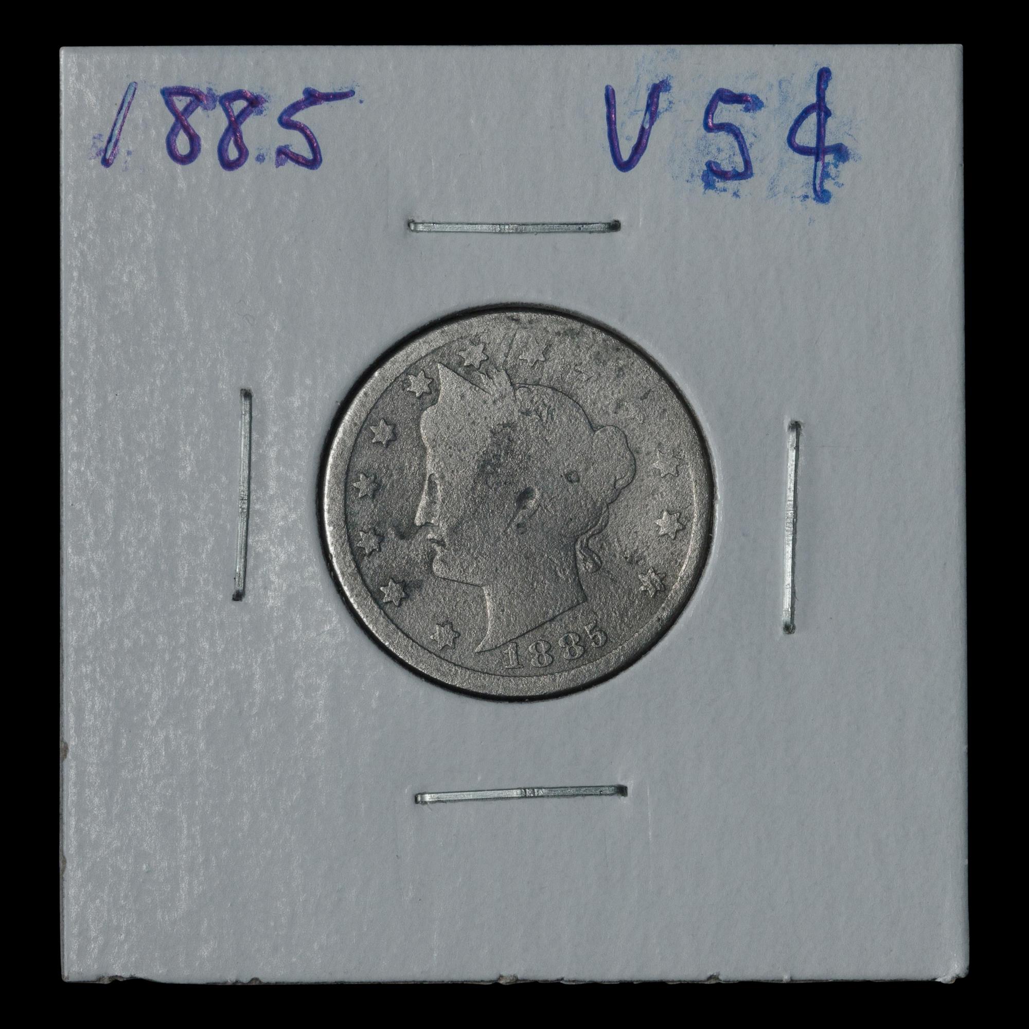 An 1885 Liberty 5c Coin
